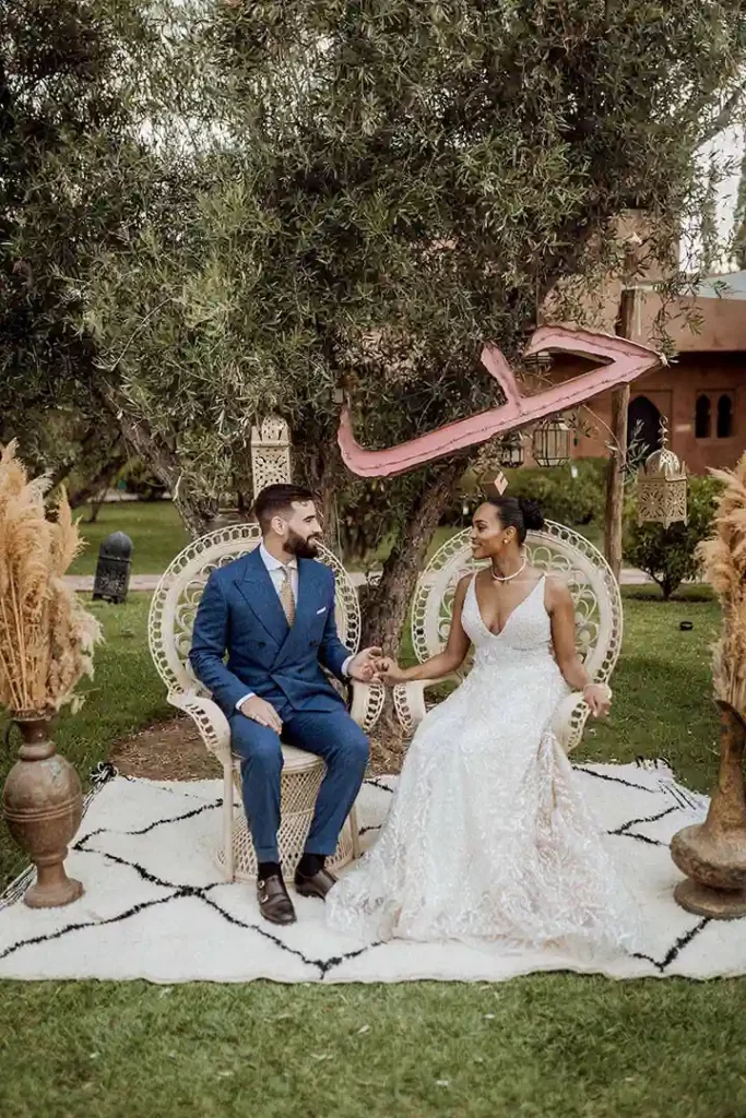 Boho wedding style maev marrakech
