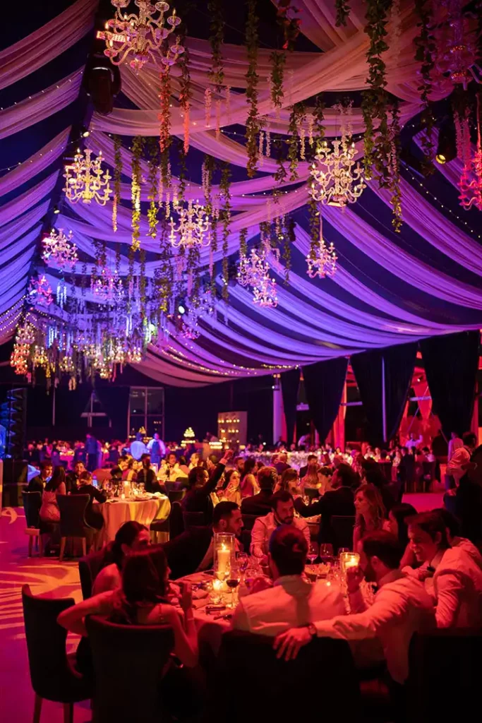 Decorated ceiling maev wedding marrakech