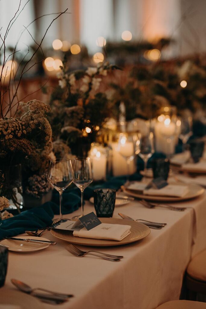 wedding table decor elegant style