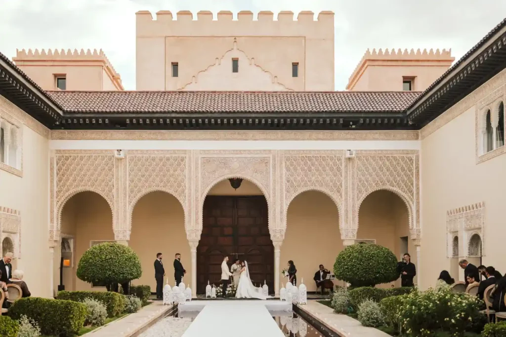 elegant riad wedding ceremony marrakech