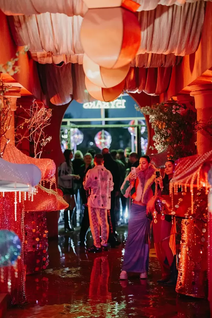 Event night celebration red theme