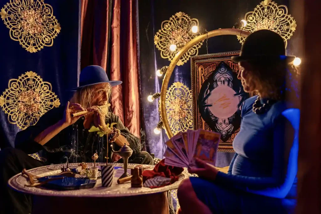 magic show table card trick event marrakech