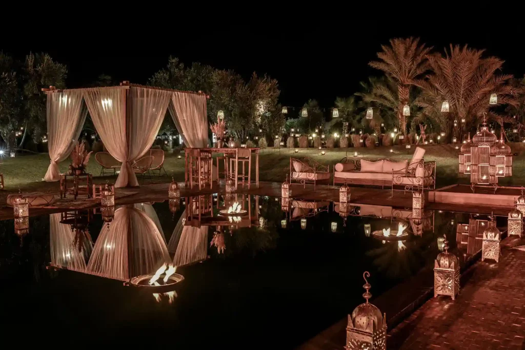 magical night white wedding decoration candles