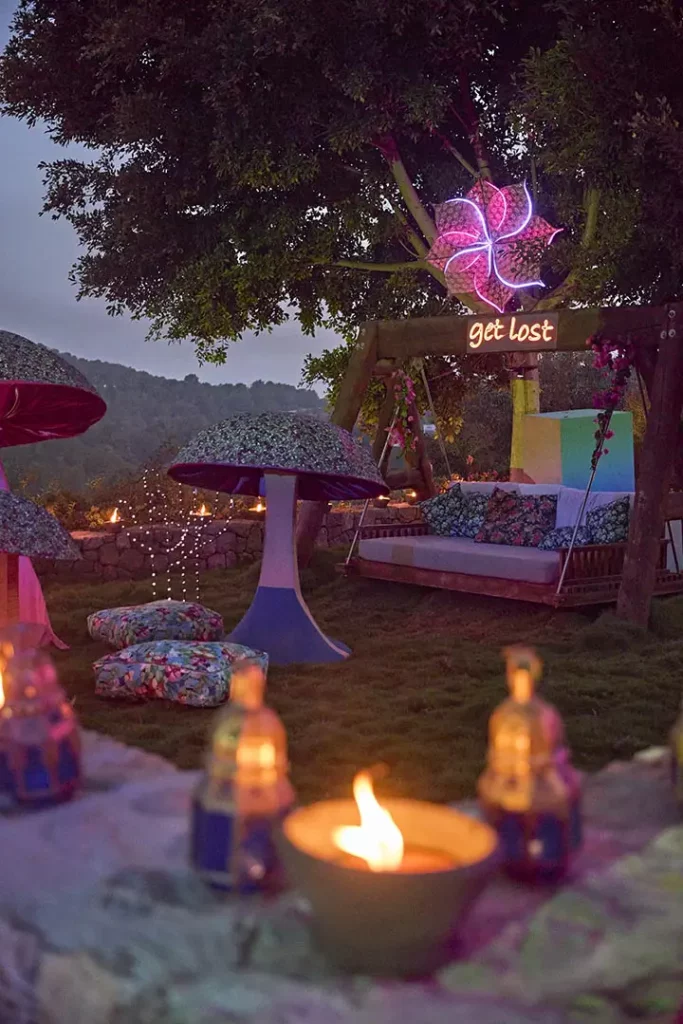 weddings by maev decorated guest lounge